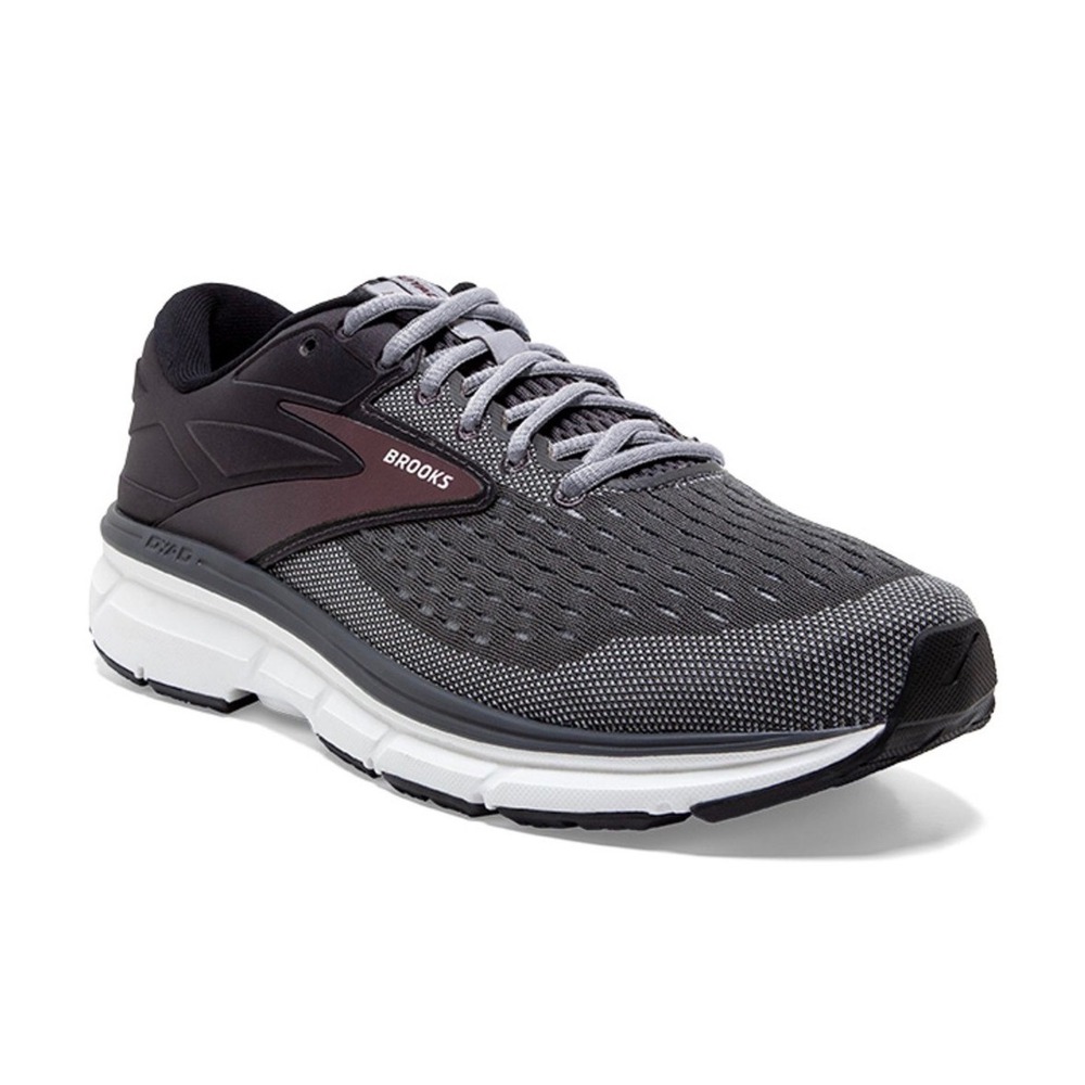 Brooks Dyad 11 Mens Running Shoes Grey Black Wide 2E 12.5